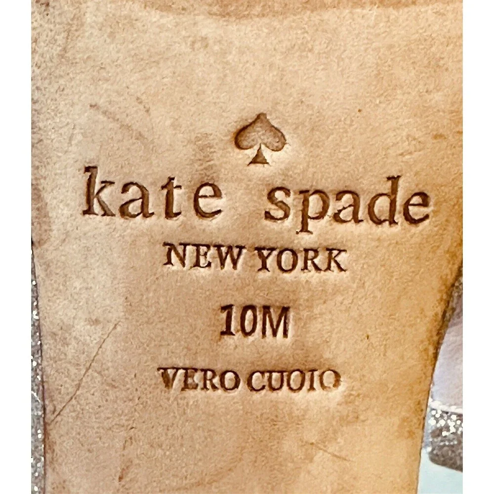 Kate Spade New York Women Size 10M Feodora Almond Toe Stiletto Sandals Wedding